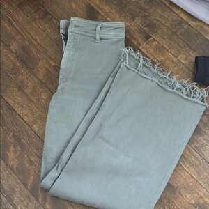 Zara Gray Flare & Wide Leg Jeans